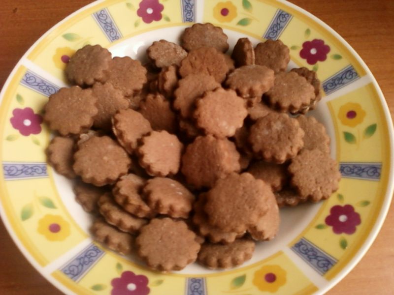 Kruche ciasteczka cynamonowo-kakaowe  