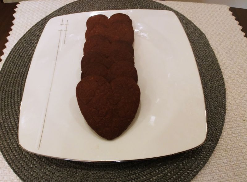Kruche ciasteczka kakaowo - piernikowe