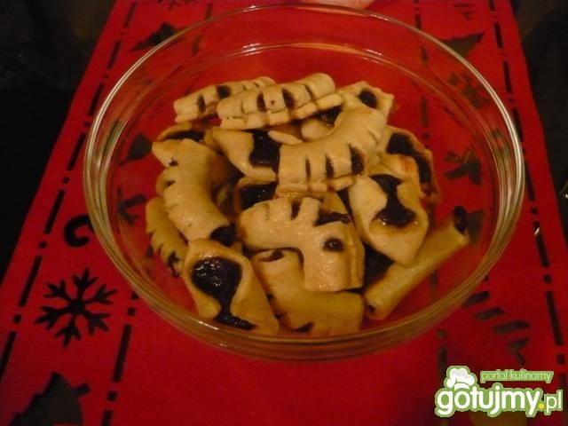 Kruche ciasteczka nadziewane marmoladą Kruche ciasteczka nadziewane marmoladą