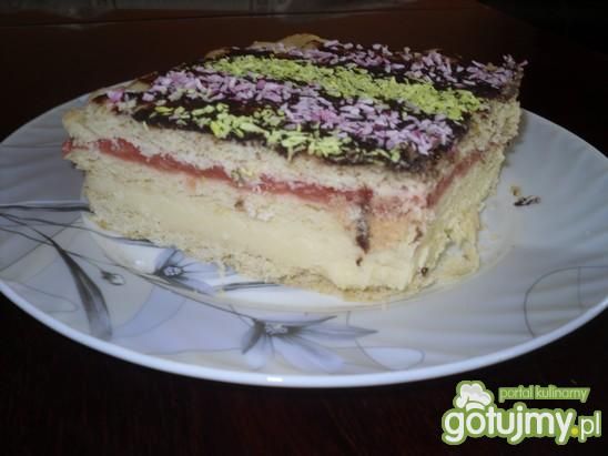 Kruche ciasto przekładane masami Kruche ciasto przekładane masami