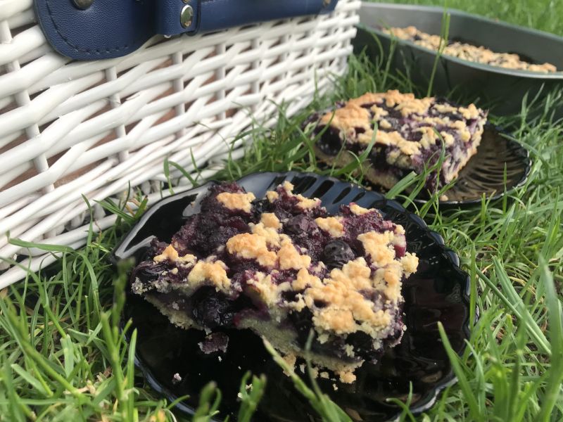 Kruche ciasto z borówkami (wersja bezglutenowa)