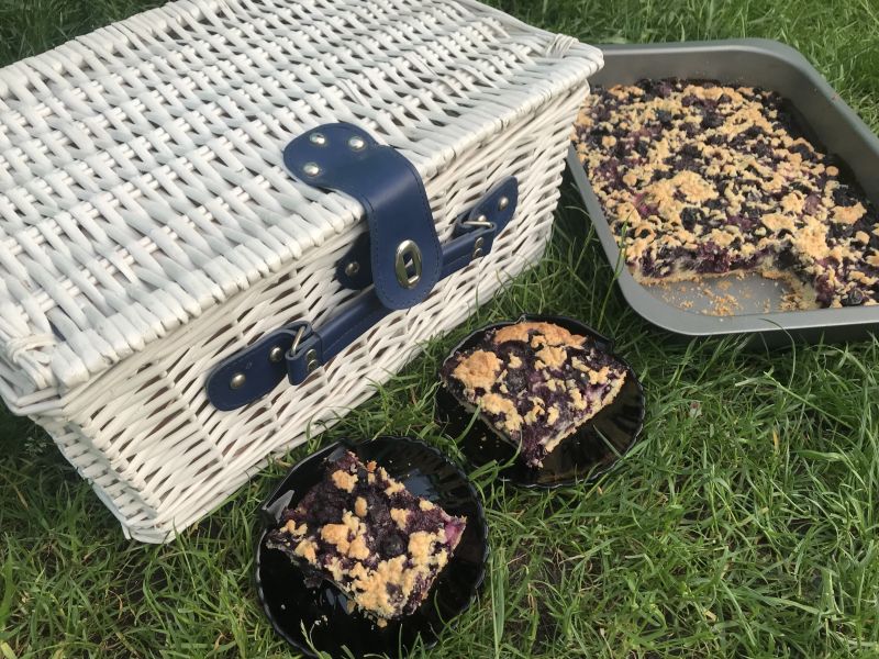 Kruche ciasto z borówkami (wersja bezglutenowa)