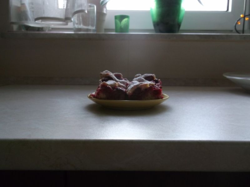 Kruche ciasto z malinami  Kruche ciasto z malinami