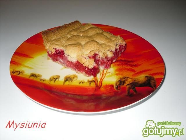 Kruche ciasto z malinkami