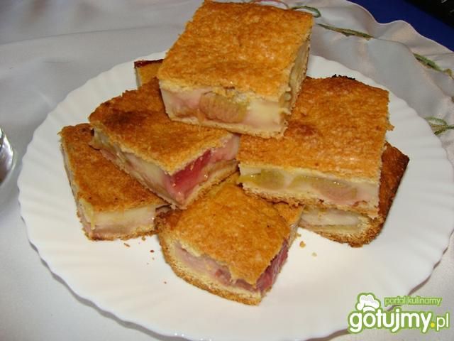 Kruche ciasto z owocami i budyniem Kruche ciasto z owocami i budyniem