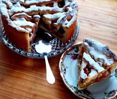 Kruche ciasto z rabarbarem 