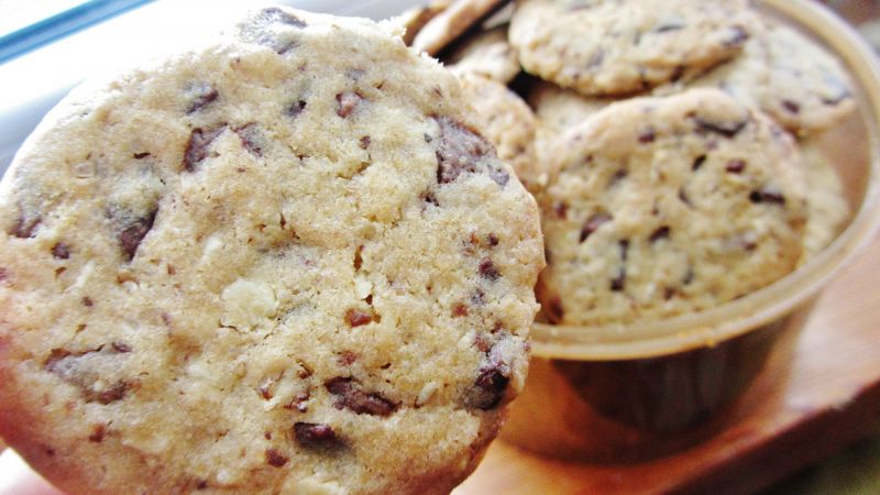 Kruche czekoladowe ciasteczka