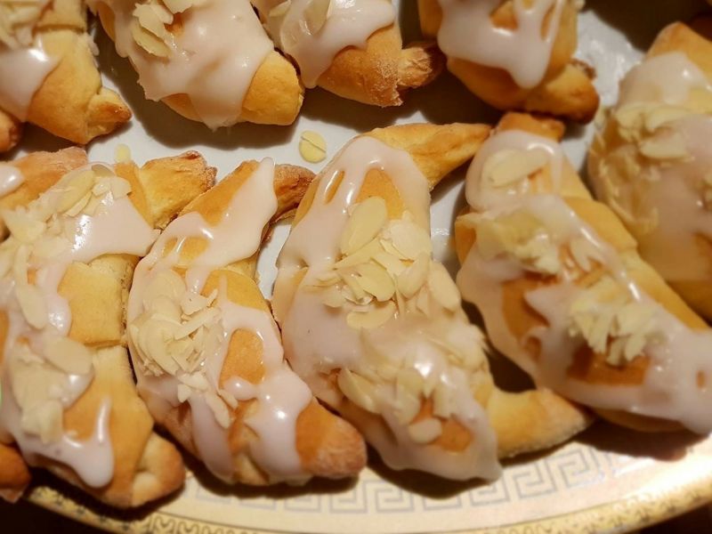 kruche migdałowe rogaliki kruche migdałowe rogaliki