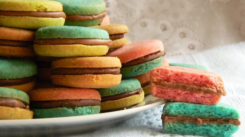 Kruche przekładanie ciasteczka