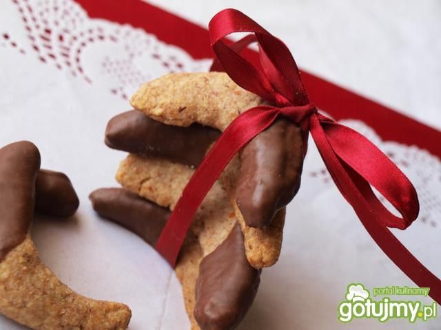 Kruche rogaliki migdałowo - orkiszowe