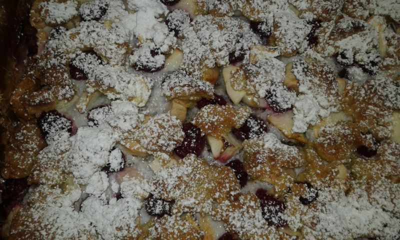 Kruche śliwkowo - jabłkowo - malinowe