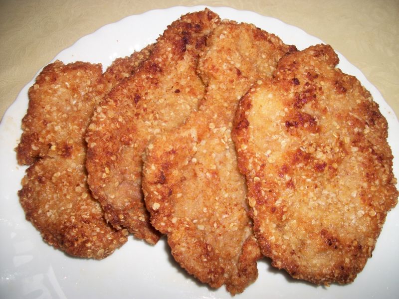 Kruche sznycle w otrębach Kruche sznycle w otrębach