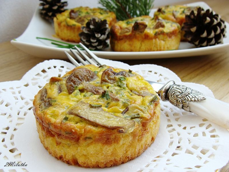 Kruche tartinki z maślakami