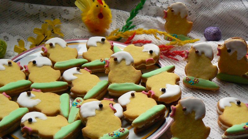Kruche Wielkanocne ciasteczka Kruche Wielkanocne ciasteczka