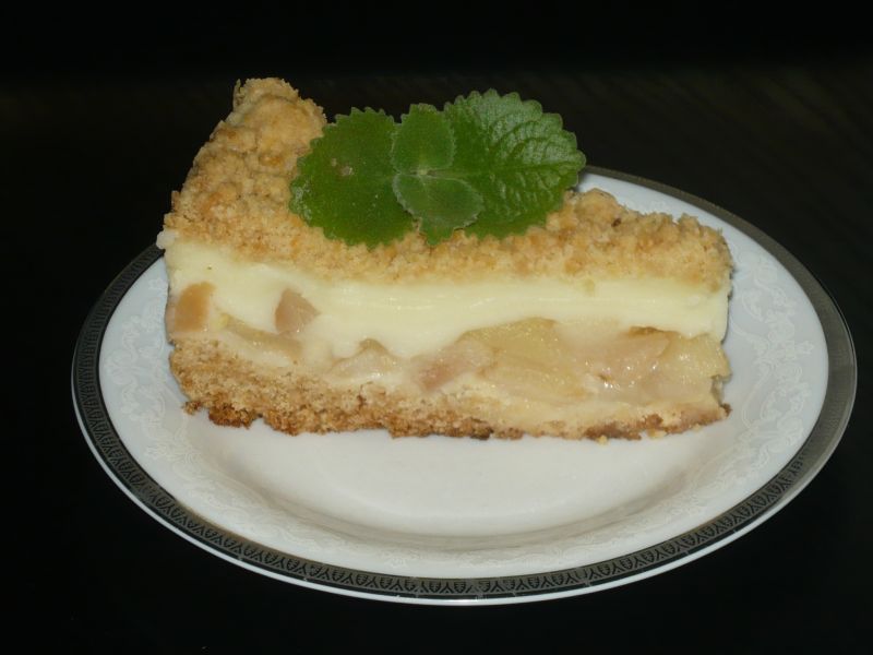 Kruche z jabłkami i budyniem Kruche z jabłkami i budyniem