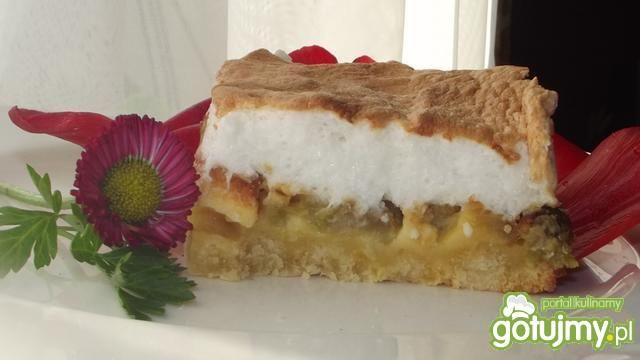 Kruche z rabarberem i bezą  Kruche z rabarberem i bezą