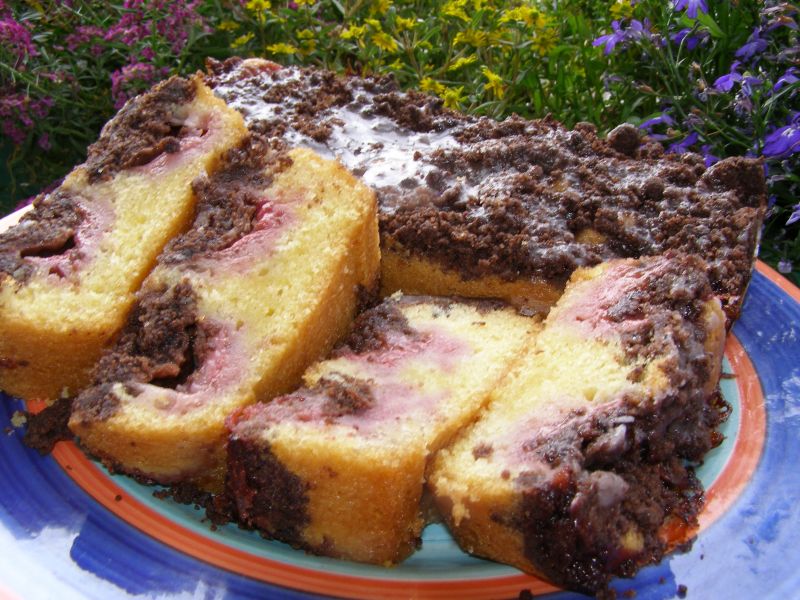 Krucho-ucierane ciasto  z truskawkami