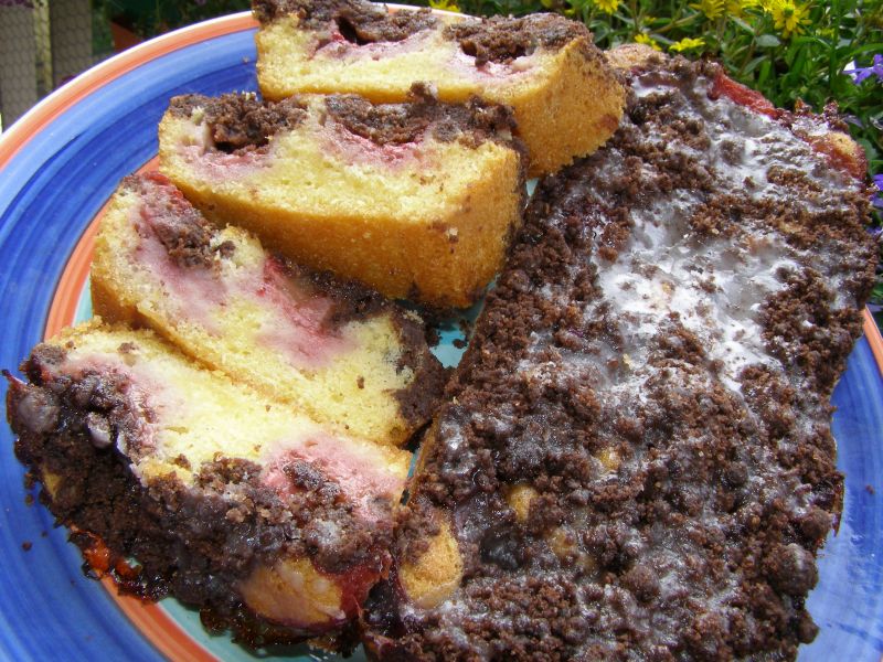 Krucho-ucierane ciasto  z truskawkami
