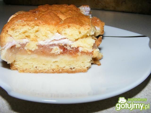 Kruchutka szarlotka z prażonymi jabłkami Kruchutka szarlotka z prażonymi jabłkami