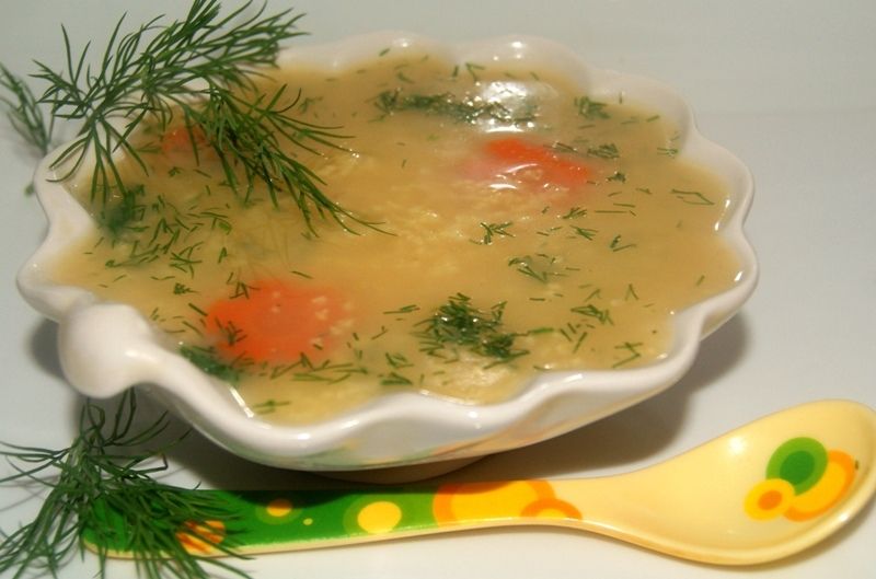 Krupnik jaglany na rumianym wywarze Krupnik jaglany na rumianym wywarze