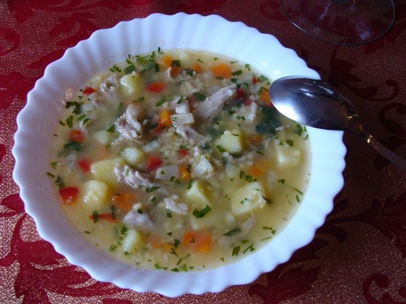 Krupnik jaglany z papryką