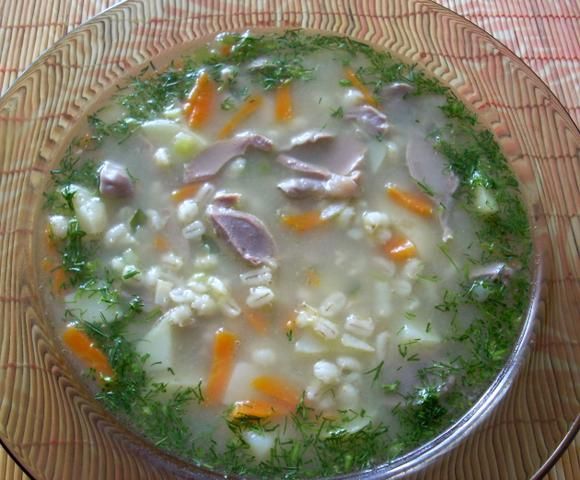 Krupnik na żołądkach Krupnik na żołądkach