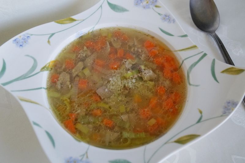 Krupnik z kuskusem i wątróbką Krupnik z kuskusem i wątróbką