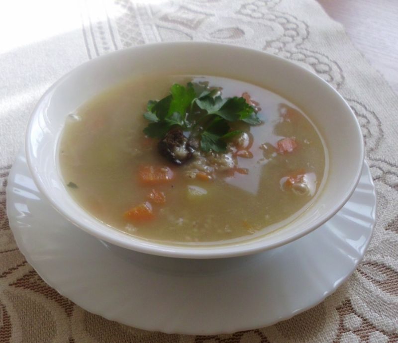 Krupnik z posmakiem grzybowym