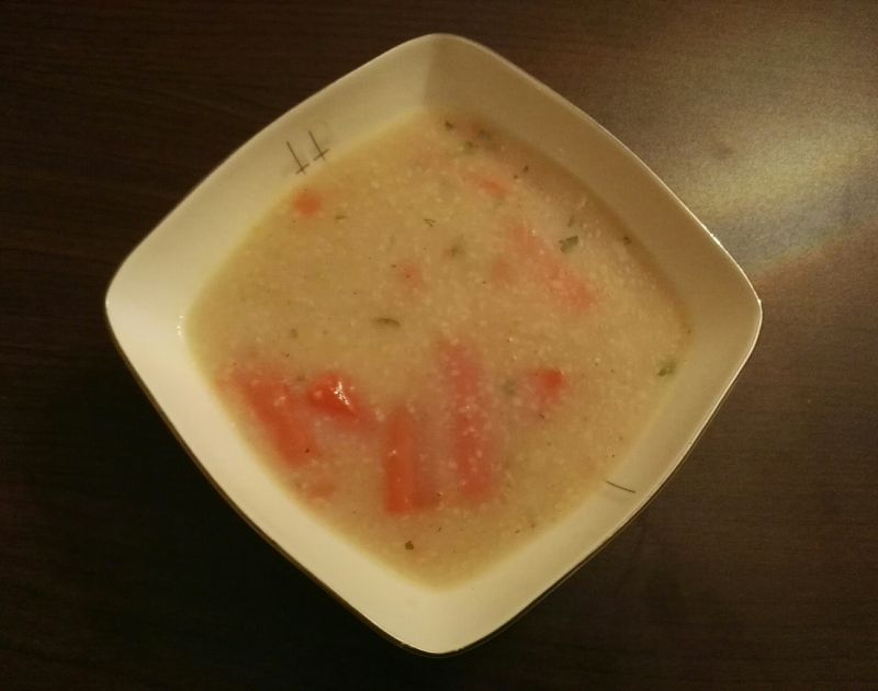 Krupnik z suszonymi grzybami