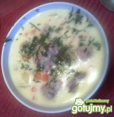 Krupnik z warzywami i klopsikami