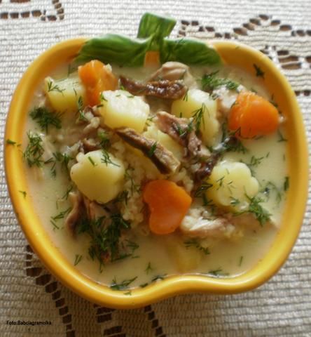 Krupnik ze śmietanką :