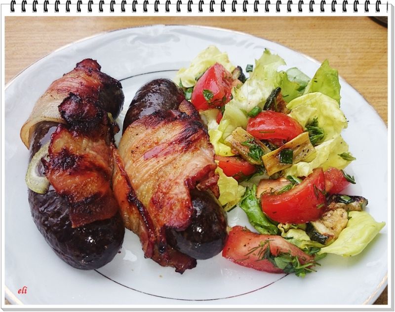 Krupnioki Eli grillowane w boczku