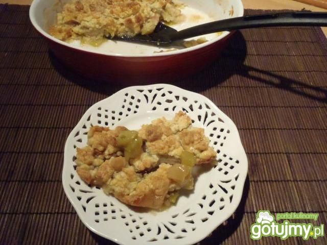 Kruszonka z rabarbarem i bananem Kruszonka z rabarbarem i bananem