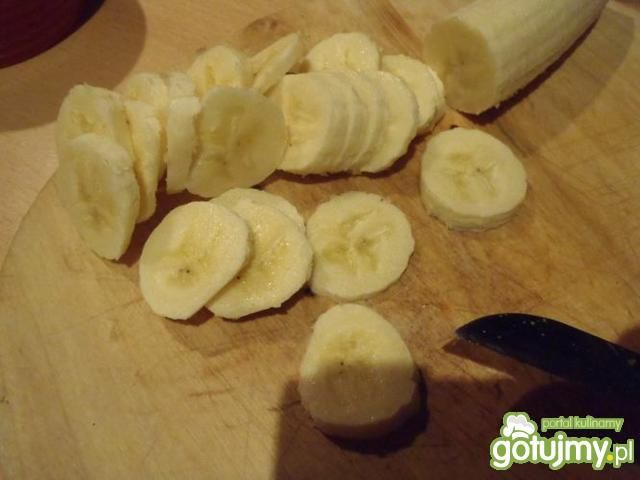 Kruszonka z rabarbarem i bananem