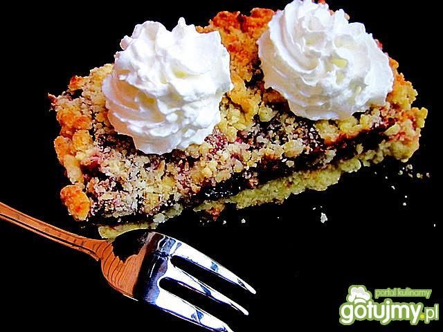 Kruszonkowe ciasto z powidłem 