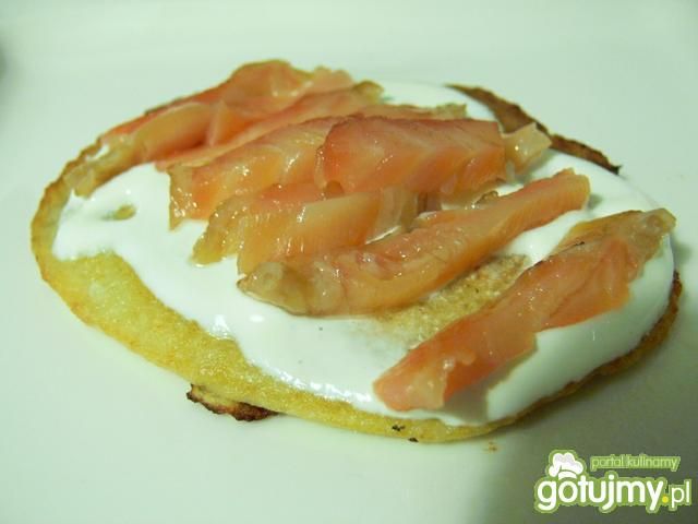 Krzysia placki ziemniaczane z łososiem