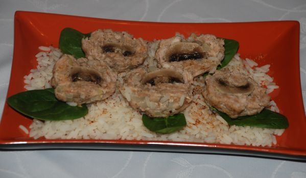 Kuleczki mielone z pieczarkami