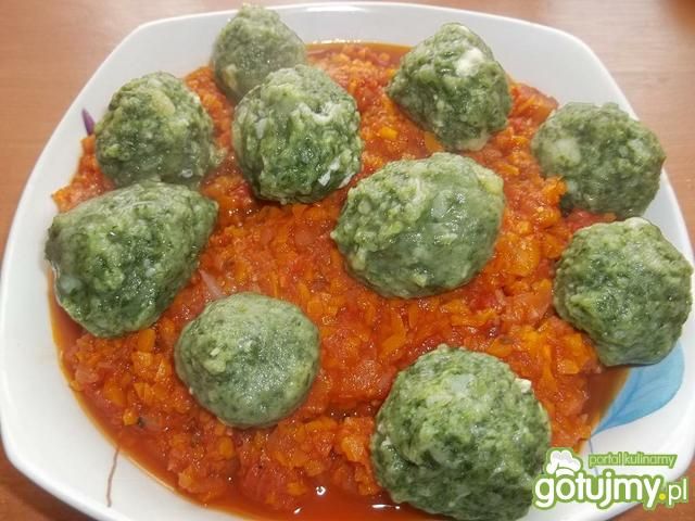 Kulki ziemniaczano szpinakowe