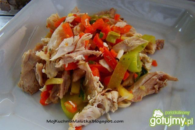 Kurczaczek z włoszczyzną z patelni