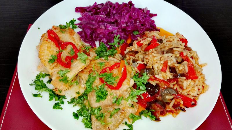 Kurczak chili z bakłażanem Kurczak chili z bakłażanem