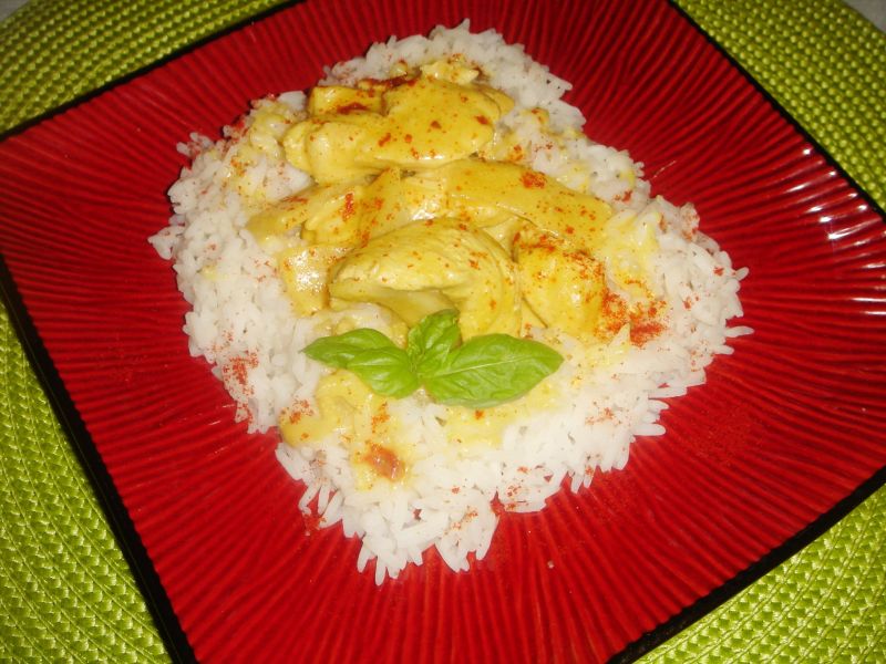 Kurczak curry z bambusem