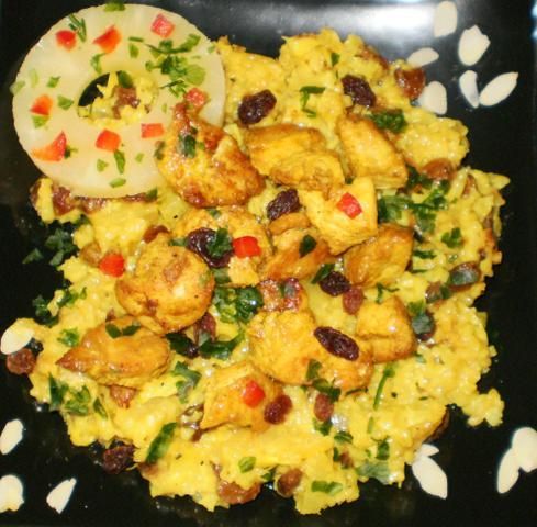 Kurczak curry z kokosowym pilawem  Kurczak curry z kokosowym pilawem