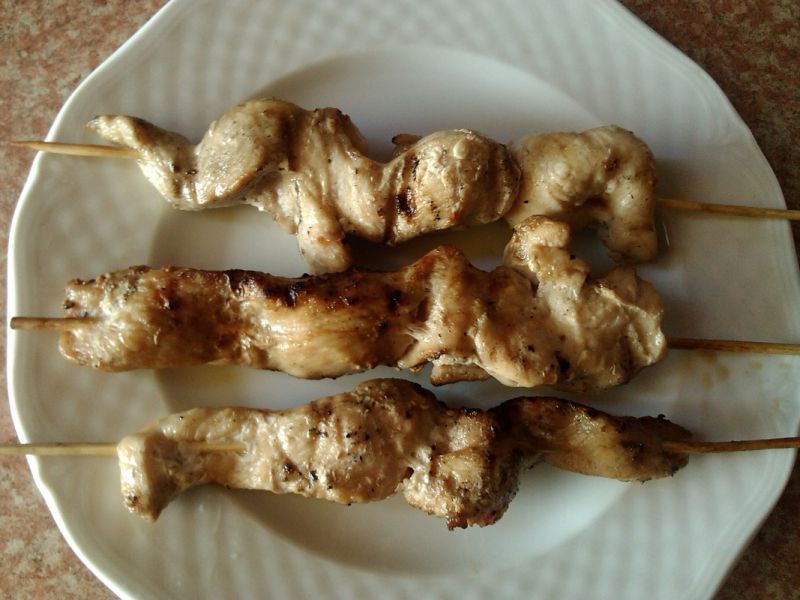 Kurczak czosnkowy z sos terijaki z grilla   