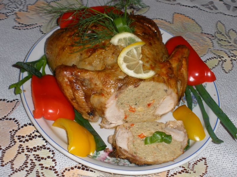 Kurczak faszerowany aromatyczny 