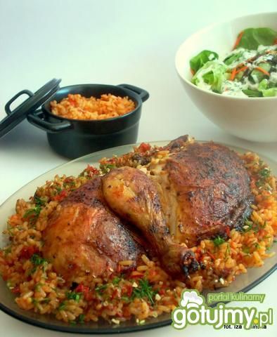Kurczak faszerowany ryżem z pomidorami
