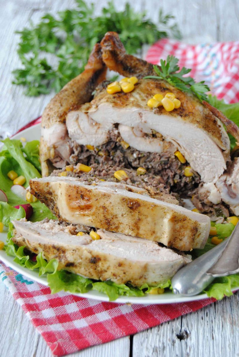 Kurczak faszerowany wołowiną