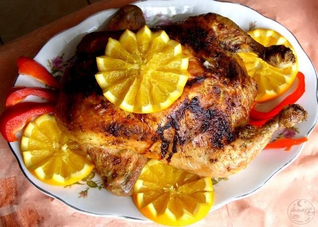  Kurczak faszerowany z pomarańczami