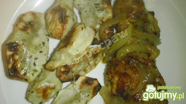 Kurczak gyros z pieczonym topinamburem Kurczak gyros z pieczonym topinamburem