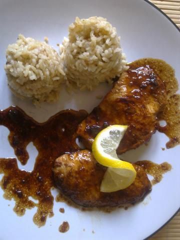 Kurczak miodowo - cytrynowy