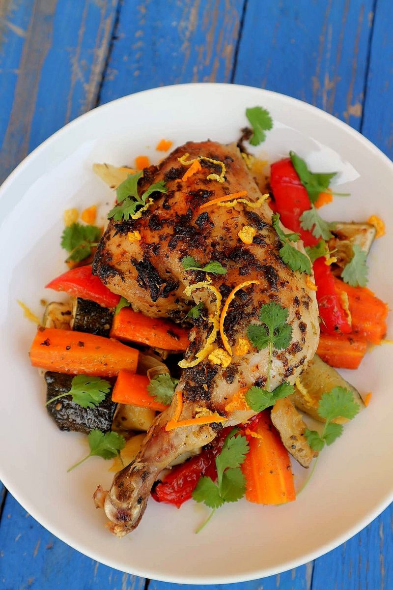 Kurczak Mojo z warzywami Kurczak Mojo z warzywami